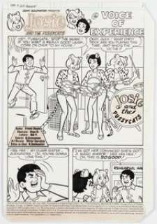 Stan Goldberg And Rudy Lapick | Josie and the Pussycats #105 Complete 6-Page Story "Voice of Experience" Original Art (Archie, 1982). (Total: 6 Original Art) | Heritage