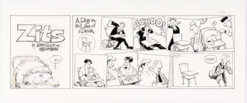 Jerry Scott and Jim Borgman Zits Sunday Comic Strip Original Art dated 5-15-05 (King Features Syndicate, 2005). | Heritage