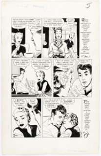 Nick Cardy Popular Romance #24 "Last Chance for Love" Story Page 5 Original Art (Pines, 1953). | Heritage