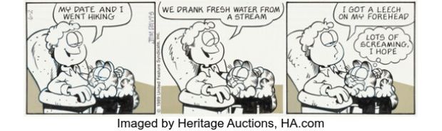 Jim Davis Garfield Daily Comic Strip Original Art dated 6-2-89 (United Feature Syndicate, 1989). | Heritage