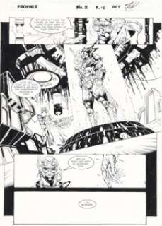 Stephen Platt and Marlo Alquiza Prophet #2 Story Page 10 Original Art (Image, 1995). | Heritage