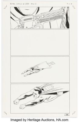 John Cassaday Action Comics #1000 Story Page 2 Original Art (DC, 2018). | Heritage