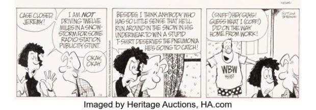 Jerry Scott and Jim Borgman Zits Daily Comic Strip Original Art dated 1-18-02 (King Features Syndicate, 2002). | Heritage