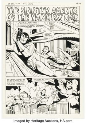 Paul Reinman The Mighty Crusaders #5 Story Page 15 Original Art (Archie, 1966). | Heritage