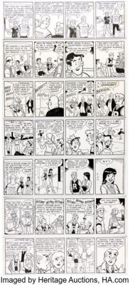 Dan DeCarlo Archie Consecutive Daily Comic Strips Original Art Group of 7 (King Features Syndicate, 1983). (Total: 7 Original Art) | Heritage