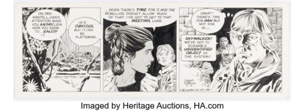Al Williamson Star Wars Daily Comic Strip Original Art dated 5-6-81 (Los Angeles Times Syndicate, 1981). | Heritage