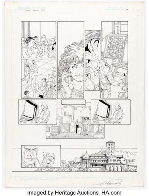 George Pérez, Mike Perkins, and Al Vey New Teen Titans: Games Story Page 11 Original Art (DC, 2011). | Heritage