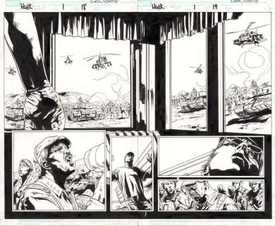 Steven Kurth Andrew Hennessy - hulk: slave to the grind #1 p. 18 & 19 - steve kurth