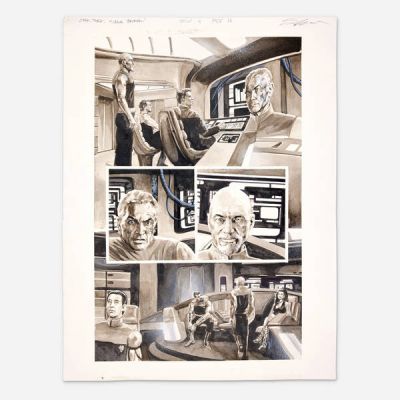 J.K. Woodward | Star Trek: The Next Generation: Mirror Broken #1 Story Page 16 Original Art (IDW, 2017) | Landry Pop Auctions