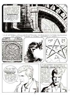 Martyn Mistére n. 89 - C. Roi - Tavola Originale Firmata "il segreto dei templari" - Loose page - (1989) | Catawiki