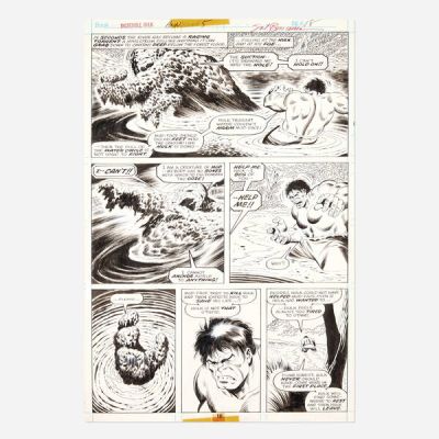 Sal Buscema And Jack Abel | Incredible Hulk Annual #5 Story Page 18 Original Art (Marvel Comics, 1976) | Landry Pop Auctions