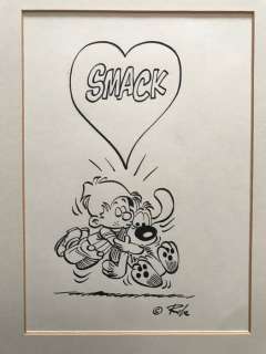 Roba, Jean - Dessin original - Boule et Bill - Smack - (1995) | Catawiki