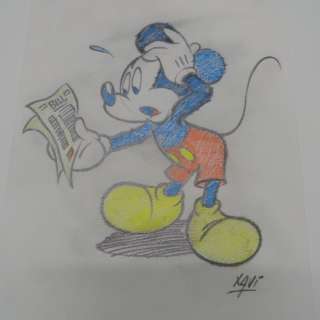 dibujo original - Mickey and the bill - Art - First edition - (2015) | Catawiki