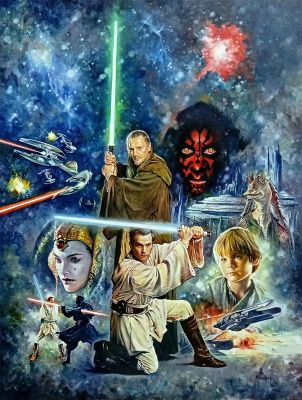 Star Wars Trilogy I: The Phantom Menace | Corner4art