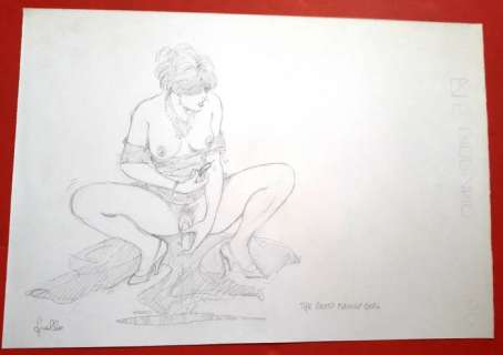 Leone Frollo - original illustr. "Pin Up Erotica" firmata - Loose page | Catawiki