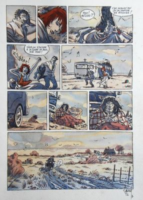 Gilles Cazaux | Le grand Large – TOME 2 – Planche originale – Page 42 | Zic et Bul