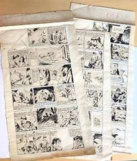 Topolino Giornale n. 655 / 656 / 657 - Pier Lorenzo de Vita - 3x Tavole originali 26 - 27 - 28 pubbl. anche su Albo d‘oro - Loose page - (1949)