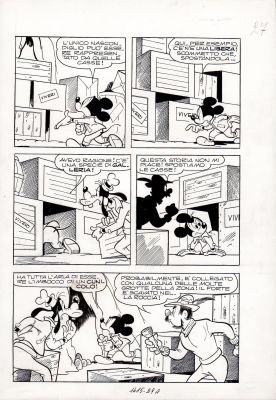Giovan Battista Carpi | Topolino e lo stendardo perduto p.27 (Topolino n.1485 del 1984) | Tavole Originali