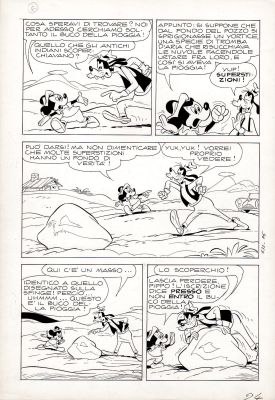 Romano Scarpa | Topolino e l’enigma della Sfinge verde p.24 (Topolino n.633 del 1967) | Tavole Originali