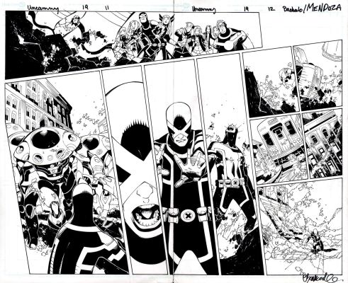Chris Bachalo | Uncanny X-Men #19 p.11-12 | Tavole Originali