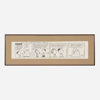 Charles M. Schulz, Peanuts Daily Comic Strip Art dated 2-4-75 (United Feature Syndicate, 1975) | Landry Pop Auctions