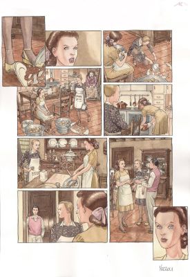 Marco Nizzoli | Fleur de Nuit vol.2 p.14 (con matita allegata) | Tavole Originali