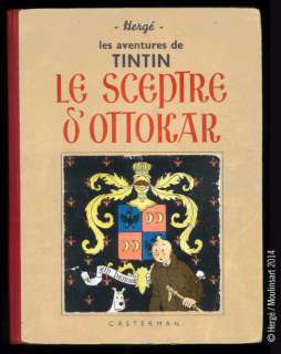 Herge | TINTIN 08 LE SCEPTRE D’OTTOKAR A7 - EO . Petite Image… | Coutau Bégarie