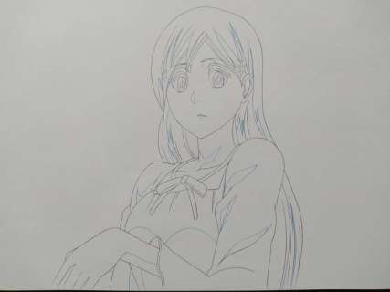 Bleach - Drawing of Orihime Inoue - Unique - EXTREMELY RARE | Catawiki