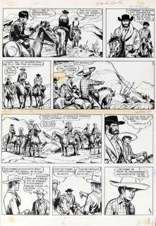 Jijé | Jerry Spring, planche n°8 Ã  l’encre de Chine… | Banque Dessinée