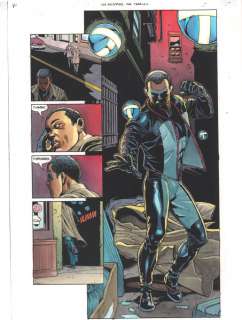 Anibal Rodriguez, Dave Ross, John Kalisz | Jsa: All Stars #7 P.4 Color Guide Art - Mr. Terrific ’Fair Enough’ Title Splash - 2004 | Anthony’s Comic Book Art