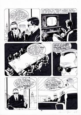 Lucio Filippucci | Il Mistero delle Nuvole Parlanti p.49 | Tavole Originali