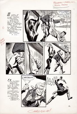 Leone Frollo | La Vedova Nera Episodio n.1 p.14 | Tavole Originali