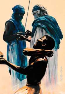 Tadema, Anne Auke - Originele illustratie in kleur - Slavenhandelende Touaregs | Catawiki