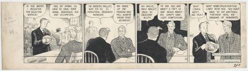 Frank King | King – Gasoline Alley, Original Daily Strip Art, 2/16/1942 | Russ Cochran