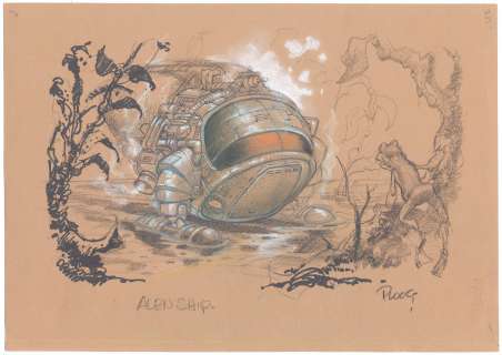 Mike Ploog | Ploog - Alien Ship | Russ Cochran