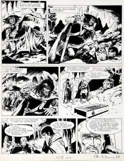 Vance | Bob Morane, planche n°23 Ã  l’encre de Chine … | Millon