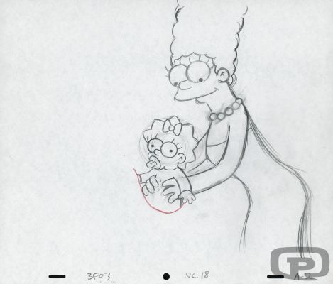 Collective | The Simpsons, Animation Sketches - Marge and Maggie #1 | Pulp’s Art