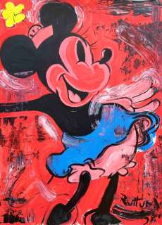 Ruttum, Street Art | Minnie Mouse - Street Art Painting - Ruttum - 70 x 50 cm | Catawiki