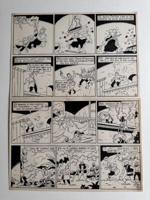 Bob de Moor, Oncle Zigomar, Snoe et Snolleke « le doigt bleu », 1953 | Comic Art Masters