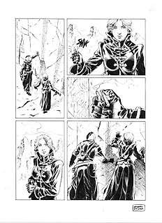 Giuseppe De Luca - Dragonero n. 57 - G. De Luca - original page "Prigioniero" - cm 29,7x42 - Page volante - Exemplaire unique - (2018)