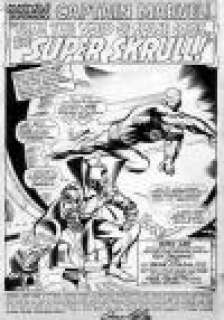 Gene Colan | CAPTAIN MARVEL # 2 PAGE 1 SPLASH-SKRULL KING | Pedigree Comics