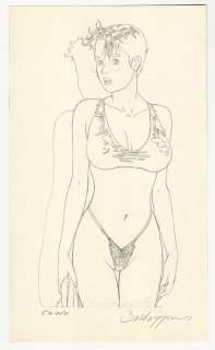 Roberto Baldazzini | Baldazzini - illustrazione originale "Chiara Rosenberg" - Page volante - Exemplaire unique | Catawiki