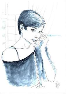 Thomas Campi | Julia - T. Campi - Illustrazione Originale Firmata e Datata - Page volante - Exemplaire unique - (2006) | Catawiki