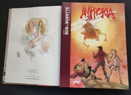 Charel Cambré / Marc Legendre | Amphoria (Bob et Bobette) - Intégrale 2 (Vol. 4-5-6) + dédicace couleur - C - EO - (2020) | Catawiki
