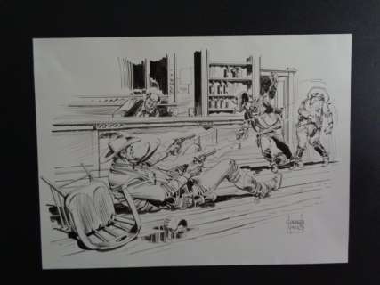 Fernando Fusco | Tex - F. Fusco - illustrazione originale cm 33x25 - Page volante | Catawiki