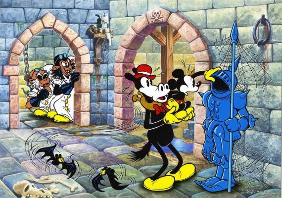 Moreno Chiste | “Topolino e Orazio nel Castello Incantato” – Illustrazione | Cart Gallery