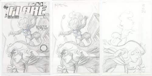 Frank Brunner | Brunner - Original Comic Book Cover FLARE ADVENTURES, No. 17 Oct 2006 | Russ Cochran