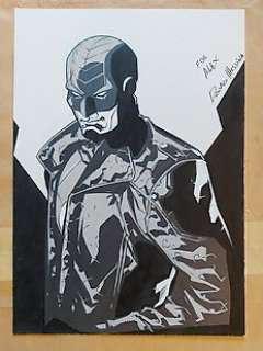 David MESSINA - DC Comics - Midnighter - Torso A4 ink commission - David Messina - EO