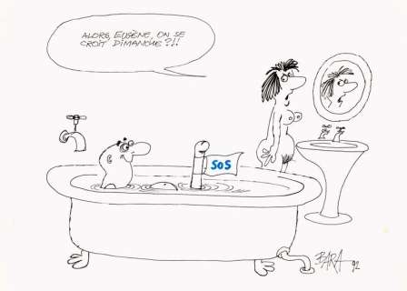 Bara | Le périscope est de sortie Encre de chine signée et... | Vermot et Associés