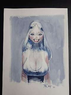 Andreae, Jean-Baptiste | Andreae, Jean-Baptiste - Dessin original couleur - Azimut | Catawiki